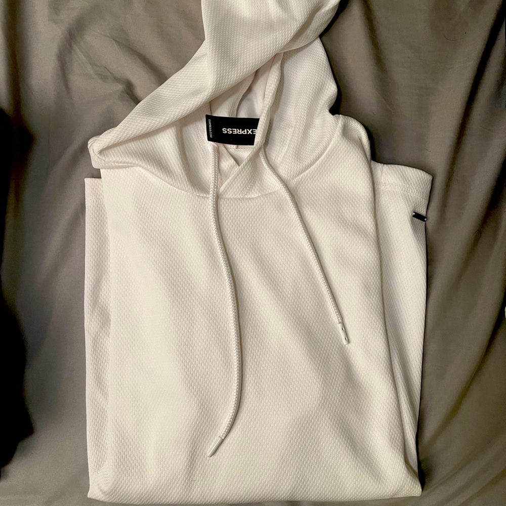Men’s size small Express Active long sleeve with hood.